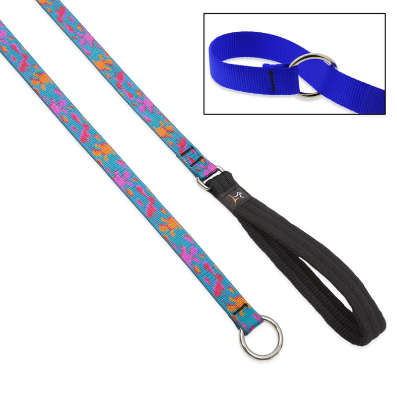 パターカバーリーシュFrosty Pints Rubber Leash LupinePet Original Designs Multicolor Wet Paint Nylon Dog Training