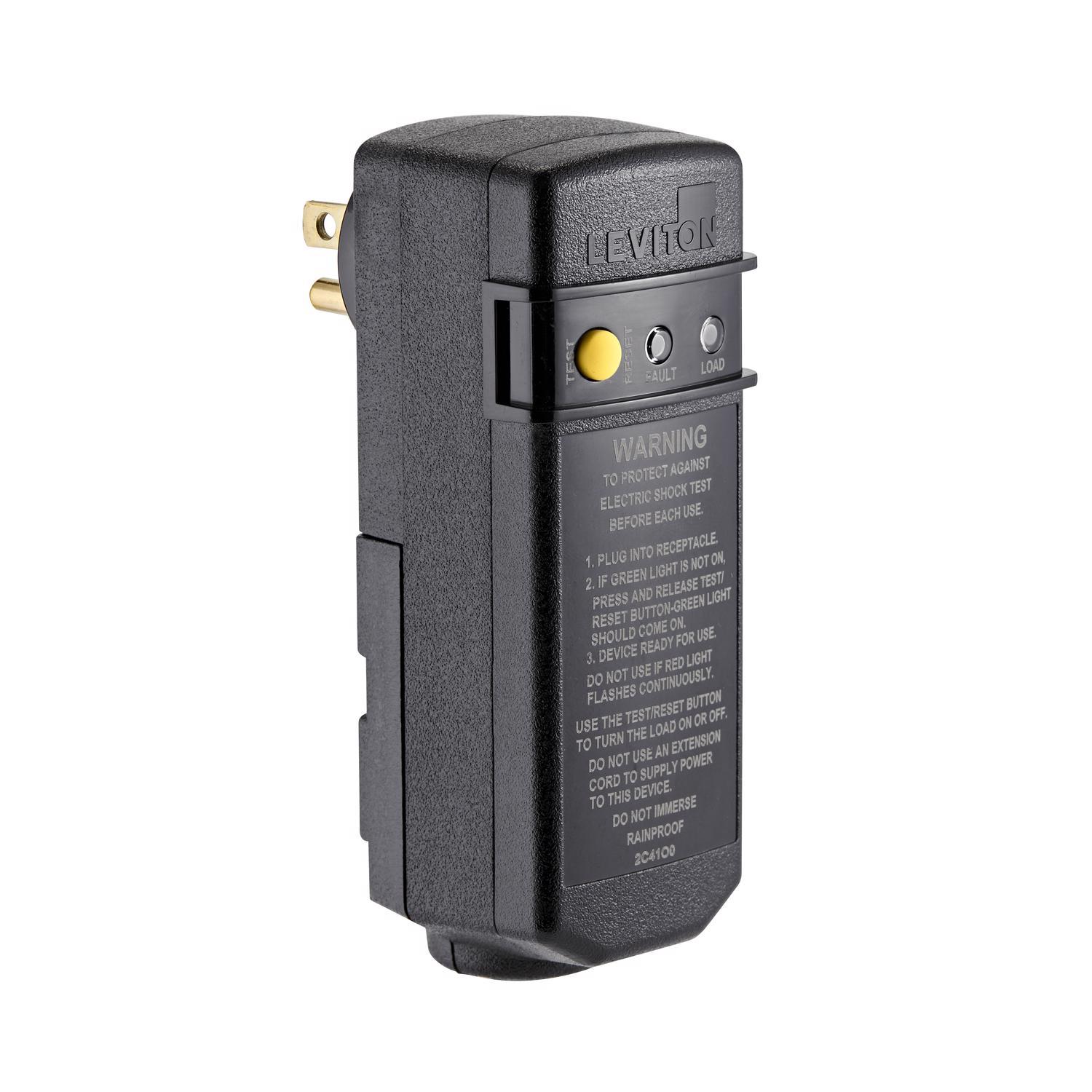 Leviton Commercial Thermoplastic GFCI Plug 5-15R 3 Wire Mfr# R51