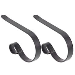 Haute Decor MantleClip Black Stocking Holder 2 in.