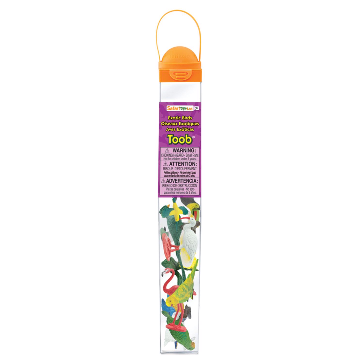 Safari Ltd. Toobs Exotic Birds Toy Multicolor 11 pc