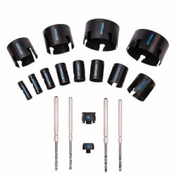 Spyder Carbide Tipped Hole Saw Kit Arbor Included