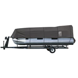 Classic Accessories Stormpro Polyester 300 in. L X 220 in. W Pontoon Boat Cover Gray