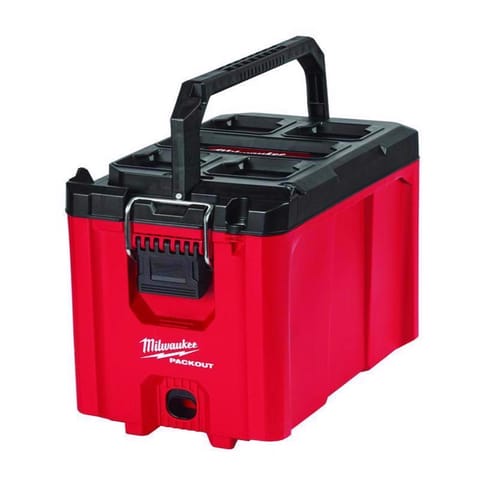 Milwaukee Packout 16.2 in. Compact Tool Box Black/Red Mfr# 48-22