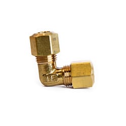 ATC 1/4 in. Compression X 1/4 in. D Compression Yellow Brass 90 Degree Elbow
