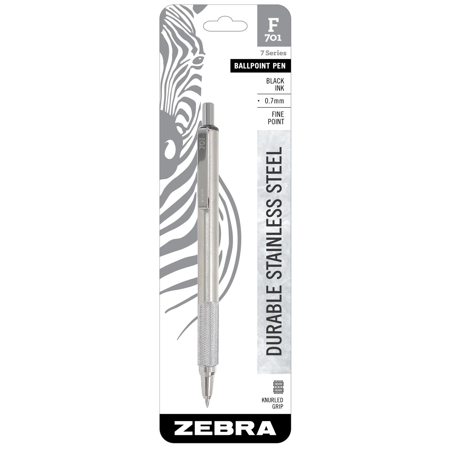Zebra F-701 Black Retractable Ball Point Pen 1 pk Mfr# 29411 - Ace
