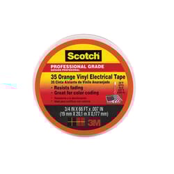 Scotch 3/4 in. W X 66 ft. L Orange Vinyl Electrical Tape
