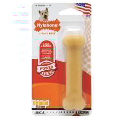 Nylabone Dura Chew For Dog Brown Nylon Bone Chew Dog Toy Regular 1 pk