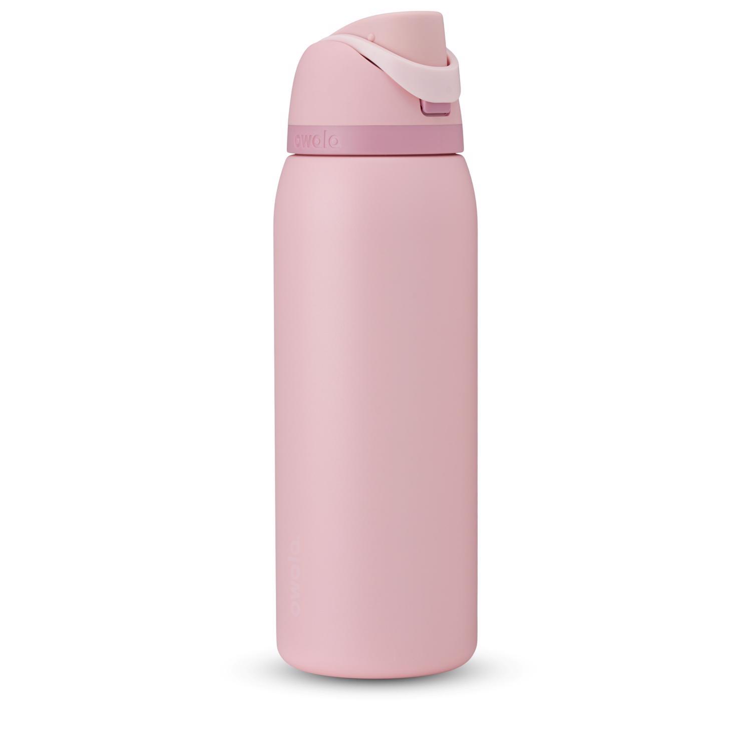 Owala FreeSip 40 fl. oz. Rose Quartz BPA Free Water Bottle with Spout Lid