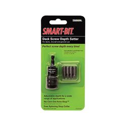 Starborn Smart-Bit Stainless Steel Screw Depth Setter Kit Hex Shank 6 pc