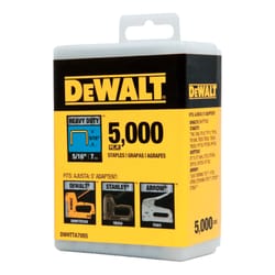 DeWalt T50 27/64 in. W X 5/16 in. L Narrow Crown Heavy Duty Staples 5000 pk