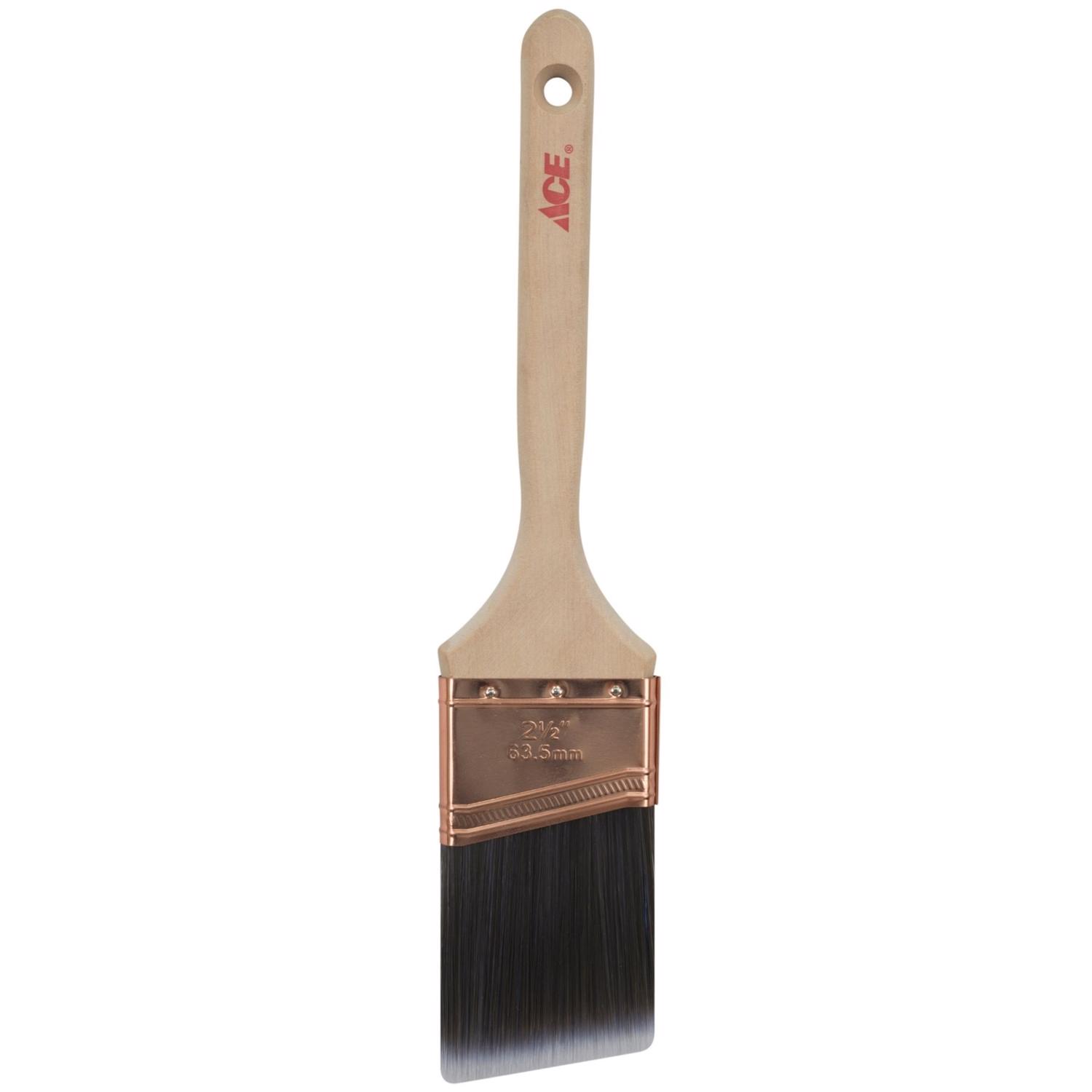 Pro-Grade 2-1/2 Inch Angle Paint Brush Set - For Interior & Exterior Trim And Walls