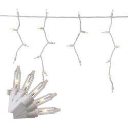 Celebrations Classic LED T5 Warm White 100 ct Icicle Christmas Lights 6.3 ft.