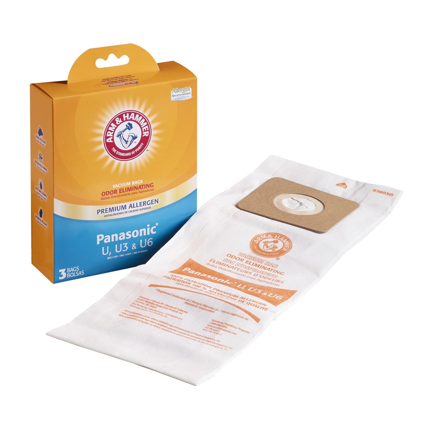 Arm & Hammer Panasonic Vacuum Bag 3 pk Mfr# 62603HQ - Ace Hardware