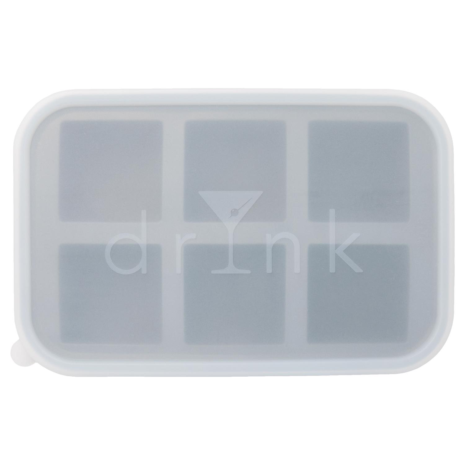 6075183 Drynk Silicone Stacking Ice Tray, Gray