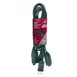 Ace Indoor 15 ft. L Green Extension Cord 18/2 SPT-2