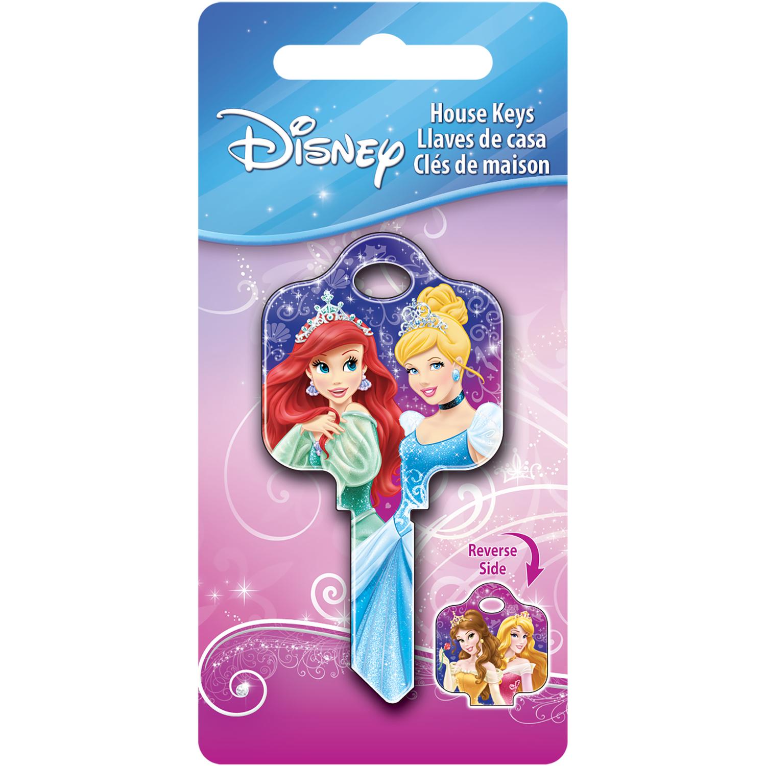 HILLMAN Disney Princesses House Key Blank 68 Single For Schlage