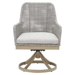 Signature Design by Ashley Seton Creek Gray Aluminum Frame Swivel Dining Chair