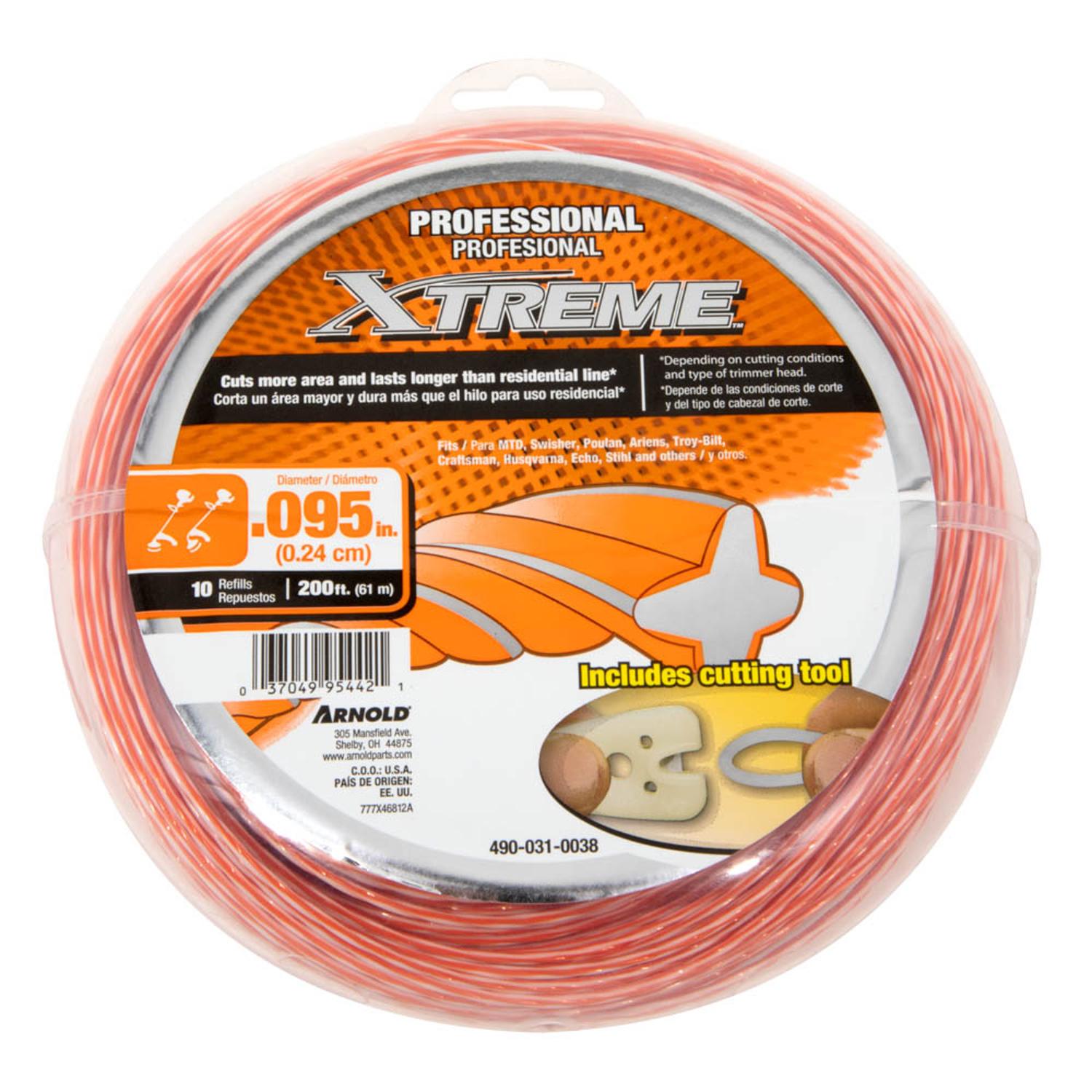 新品ANDE トーナメントライン Arnold Professional Xtreme Spool 660 ft. 0.105 in. Universal 4