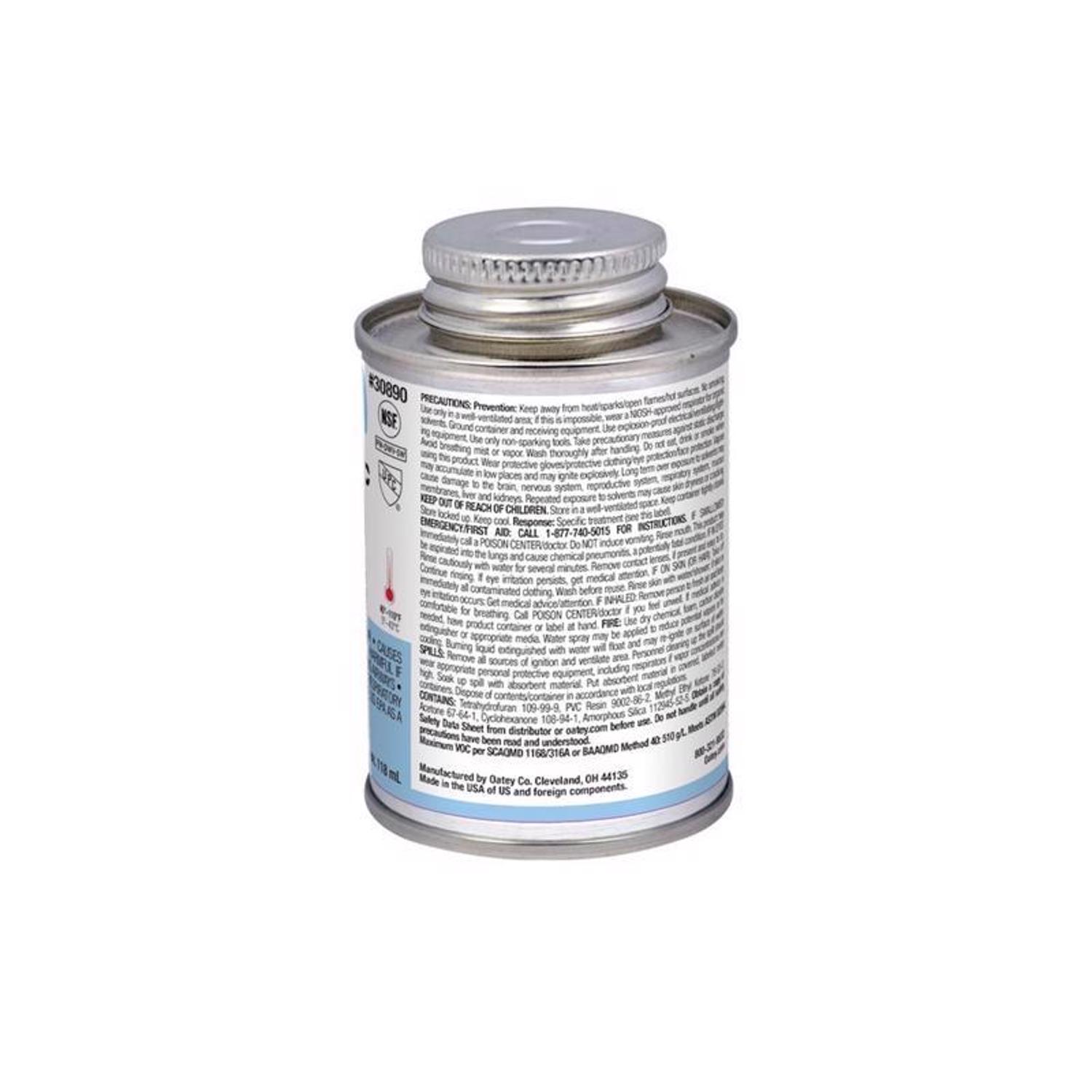 Oatey Rain-R-Shine Blue Cement For PVC 4 oz Mfr# 30890 - Ace Hardware