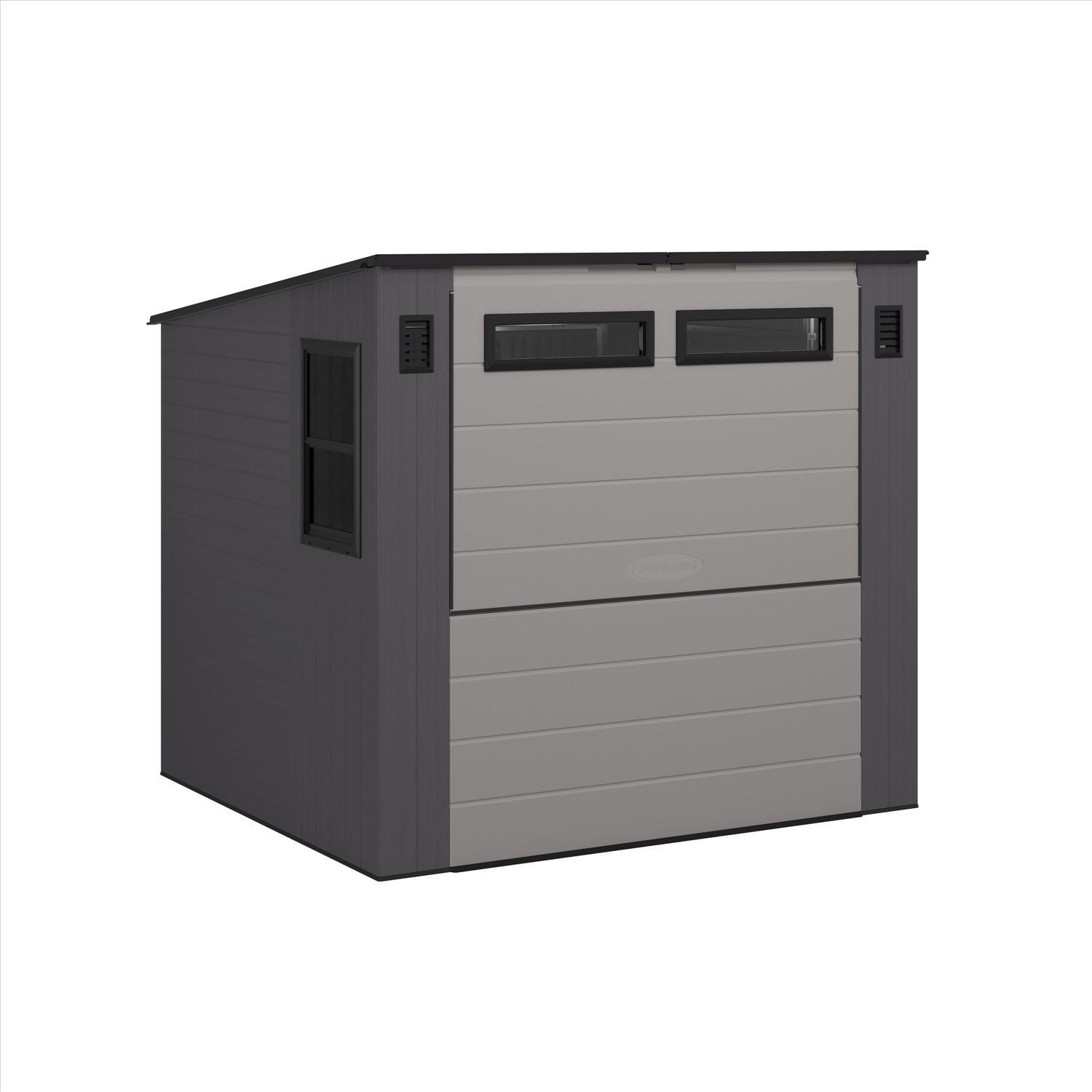 Suncast 7 ft. x 4 ft. Resin Standard Storage Shed with Floor Kit