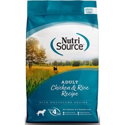 NutriSource Adult Chicken and Rice Cubes Dog Food 12 lb