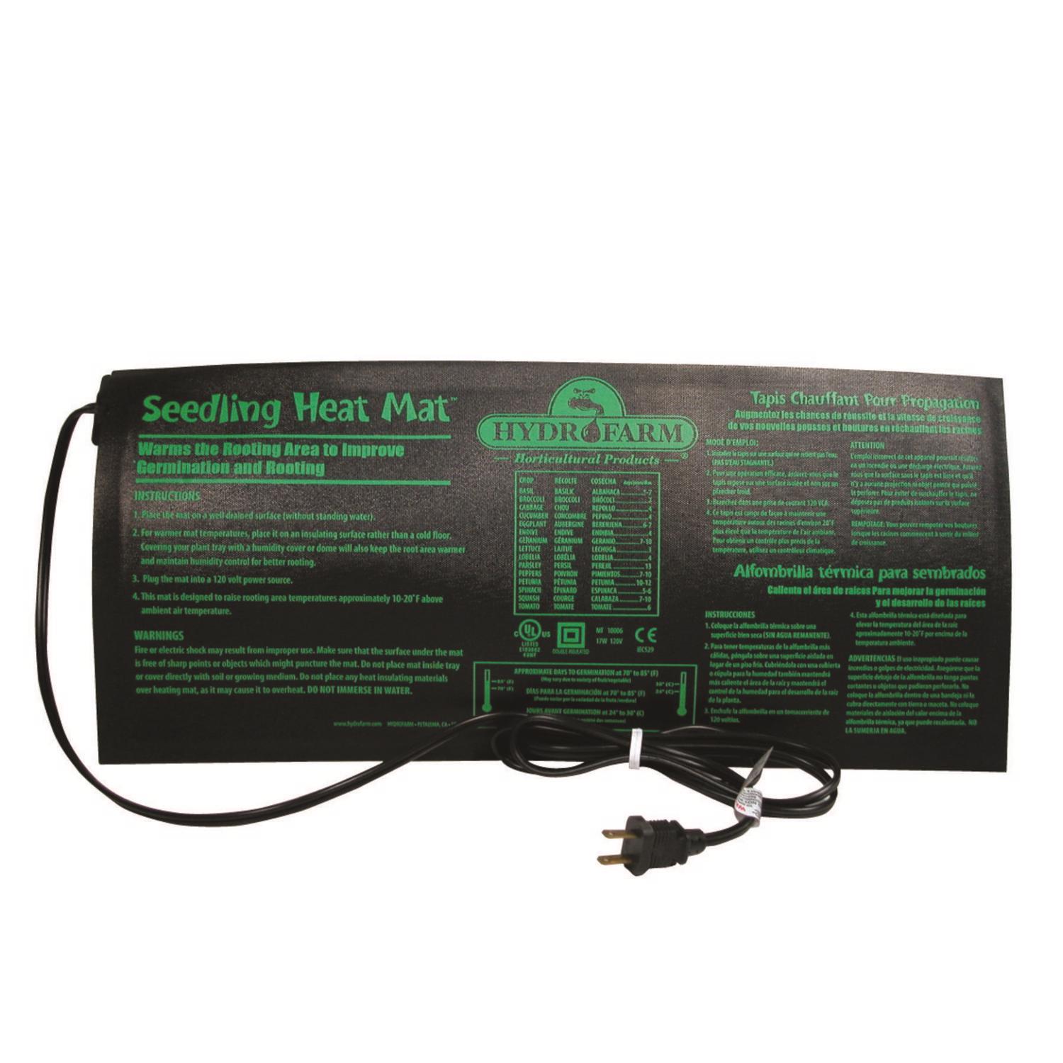 Hydrofarm Jump Start Hydroponic Heat Mat 17 W Mfr# MT10006 - Ace