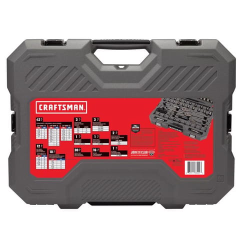 Craftsman OVERDRIVE 1/4 & 3/8 & 1/2 in. drive Metric/SAE 6 Point