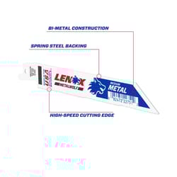 Lenox METALWOLF 6 in. Bi-Metal WAVE EDGE Reciprocating Saw Blade 18 TPI 1 blade