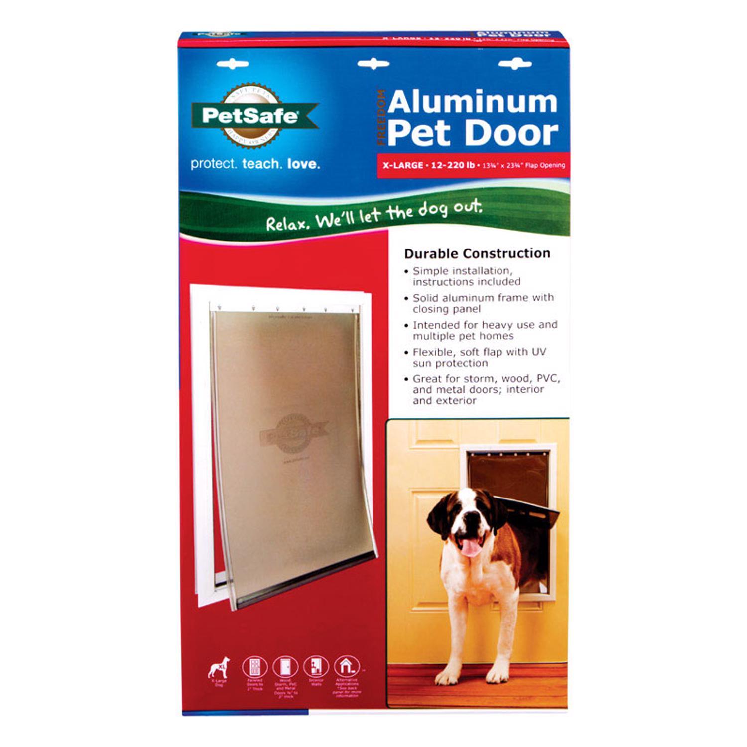 PetSafe 27.125 in. H X 16.25 in. W X-Large Aluminum Pet Door Mfr