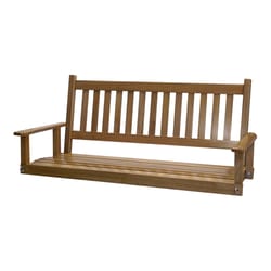 Hinkle Chair Company Plantation 2 Person Brown Wood Porch Swing