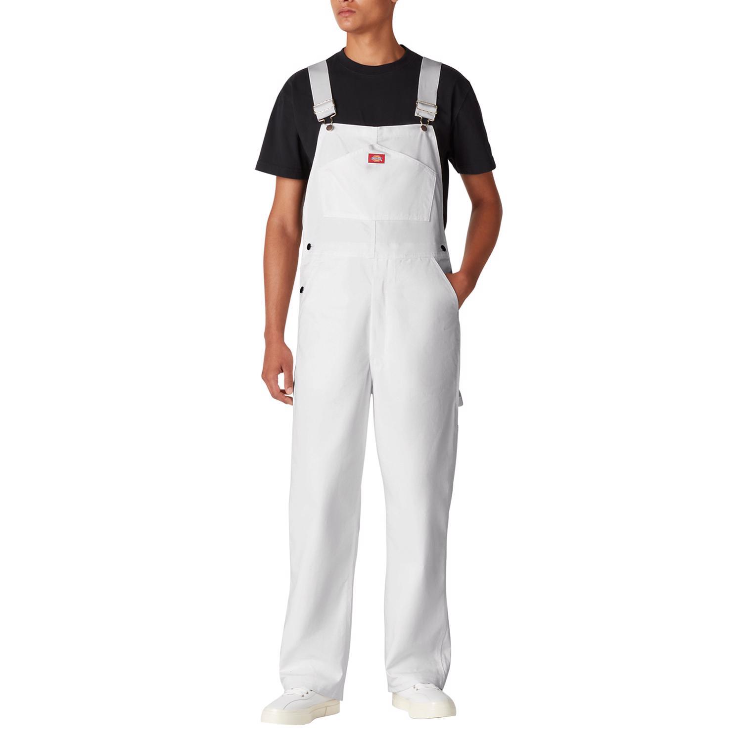 [新品]phenix W-Adjustable Salopette L ホワイト Dickies Men's Cotton Bib Overalls White 38x30 8 pocket 1 pk Mfr
