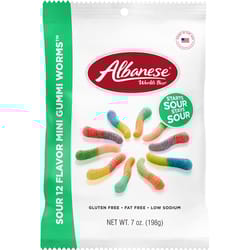 Albanese Fruit Flavors Sour Gummie Candy 7 oz