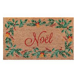 Test Rite 18 in. W X 30 in. L Multi-Color Noel Coir Door Mat
