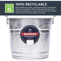 Behrens 10 qt Pail Silver