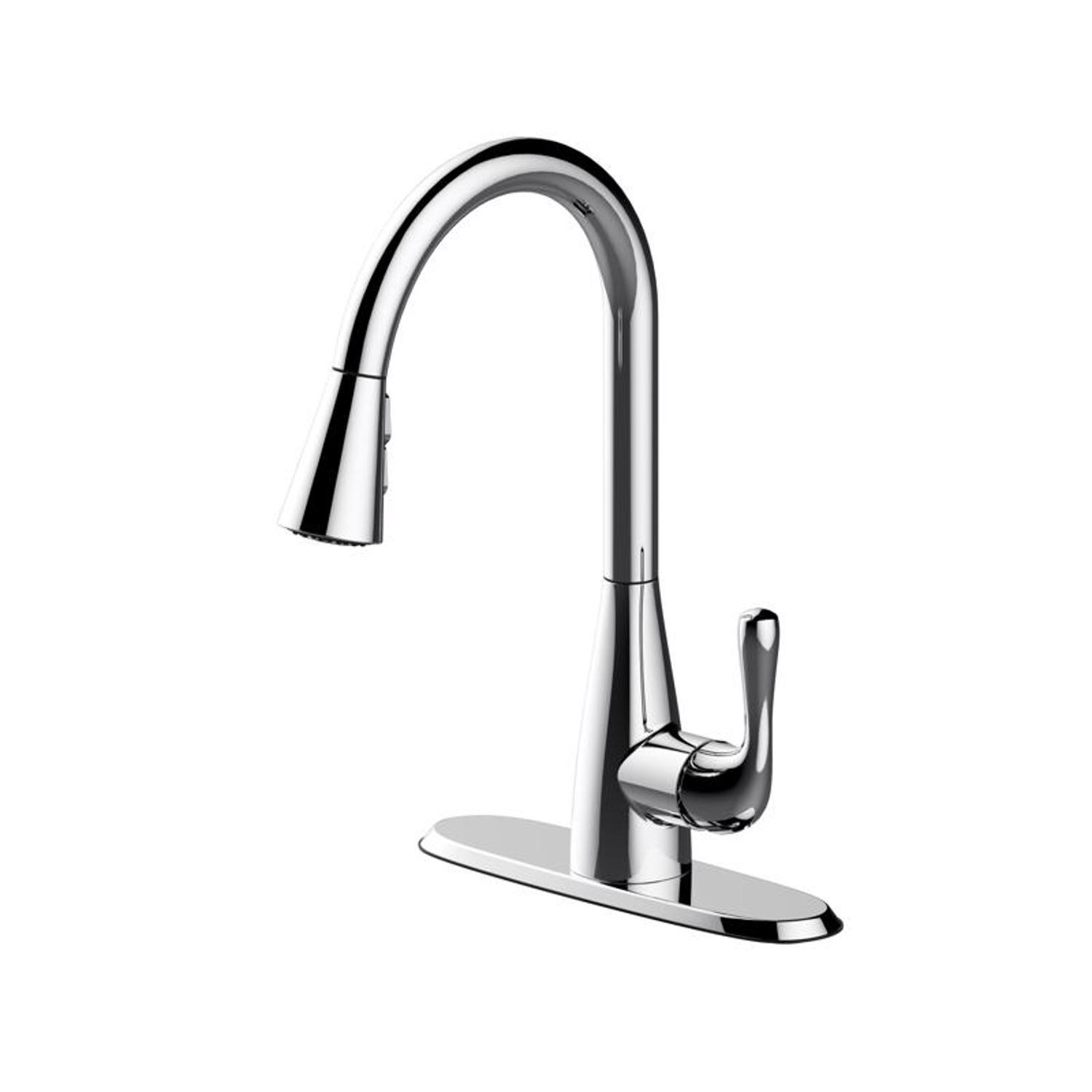 FP4A0061CP-ACA1 Vela Series Chrome Single Handle Kitchen Faucet Pulldown Spray