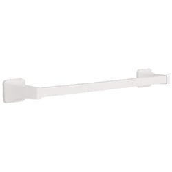 Franklin Brass Futura White Towel Bar 18 in. L Die Cast Zinc