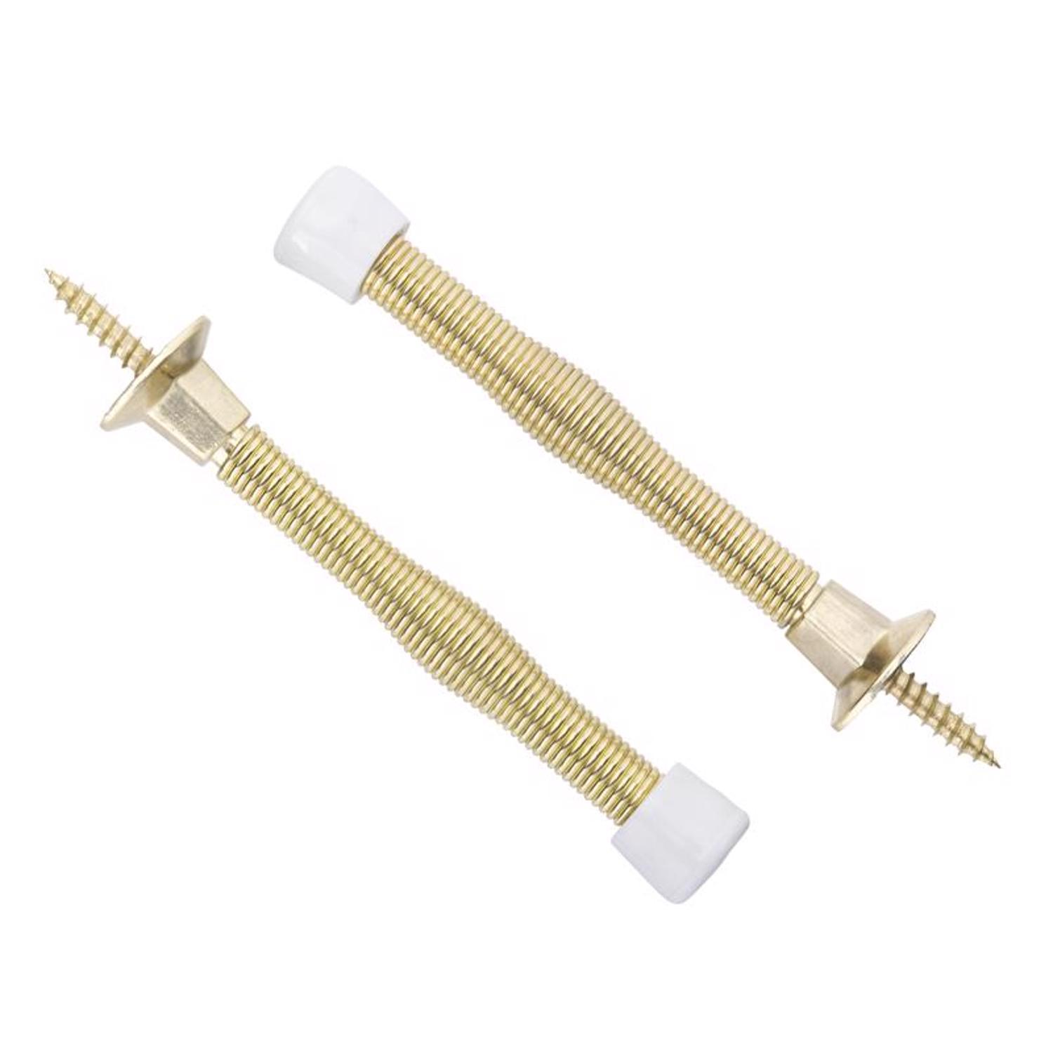 2-Pack Wood Door Stopper With Adhesive Hooks - Solid Beech Wood Wedge, Non-Slip Bottom, Leather Strap For Hanging - View #6