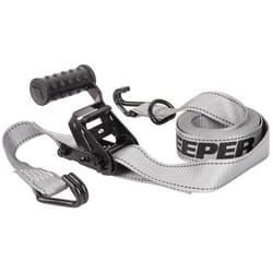 Keeper 1.5 in. W X 14 ft. L Gray Ratchet Tie Down Strap 1000 lb 1 pk