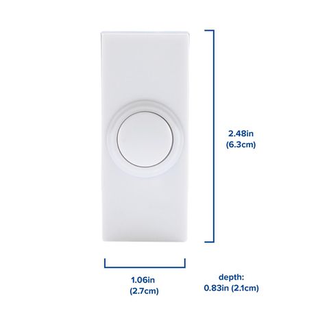Heath Zenith White Plastic Wireless Door Chime Kit Mfr# 18000120
