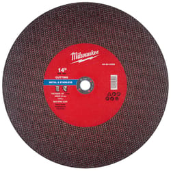 Milwaukee 14 in. D X 20 mm X 1/8 in. thick Cut-Off Wheel 1 pc