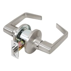 Tell Cortland Satin Chrome Passage Door Knob 2 in.