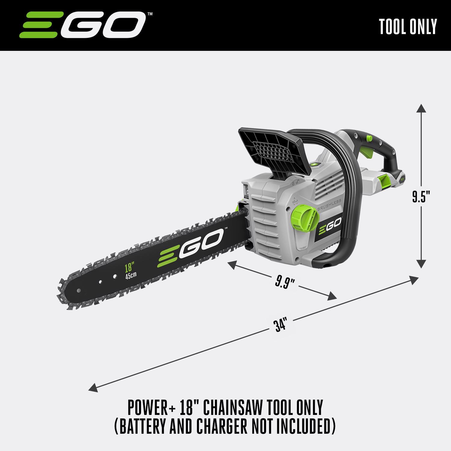 Power+ 56V 18-Inch Chainsaw - Thumbnail 5
