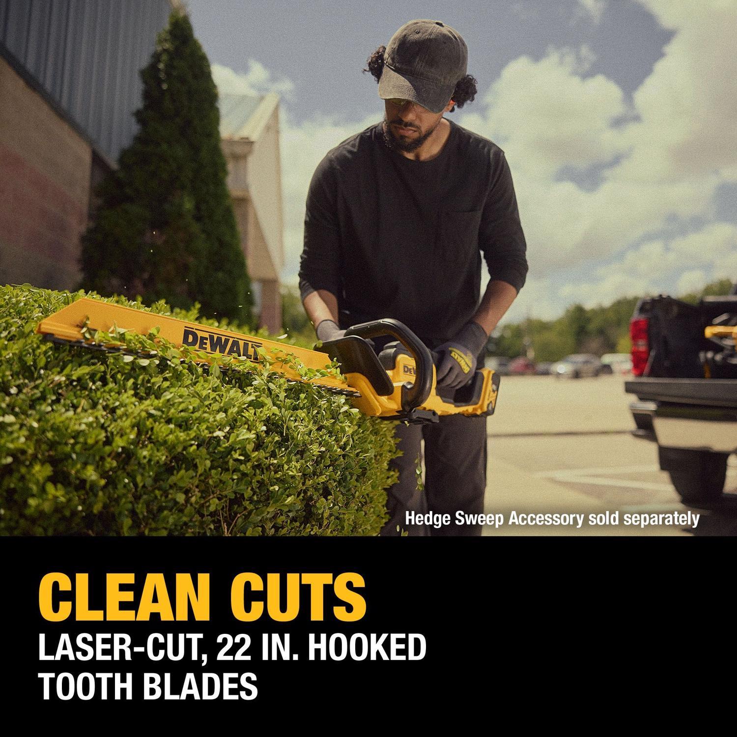DeWalt 20V MAX 22" Cordless Hedge Trimmer (Tool Only) - Thumbnail 5