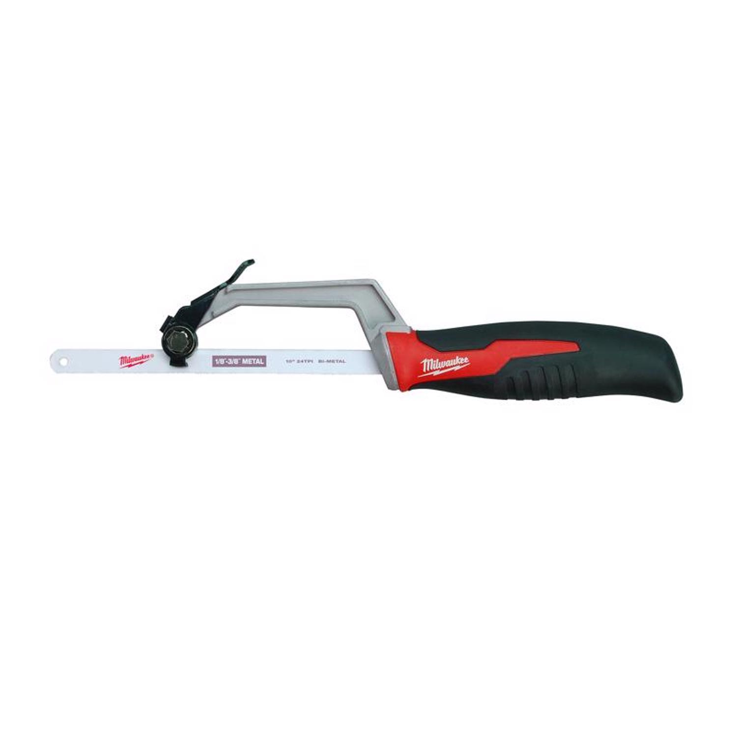 Milwaukee 10 in. Bi-Metal Adjustable Hacksaw Black/Red 1 pc