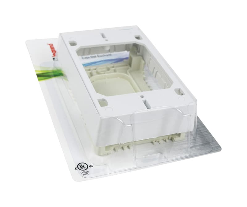 Legrand Rectangle PVC 1 gang Electrical Box White Mfr# NMW2 - Ace