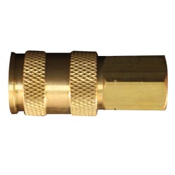 Milton Brass Coupler 1/4 in. 1 pc