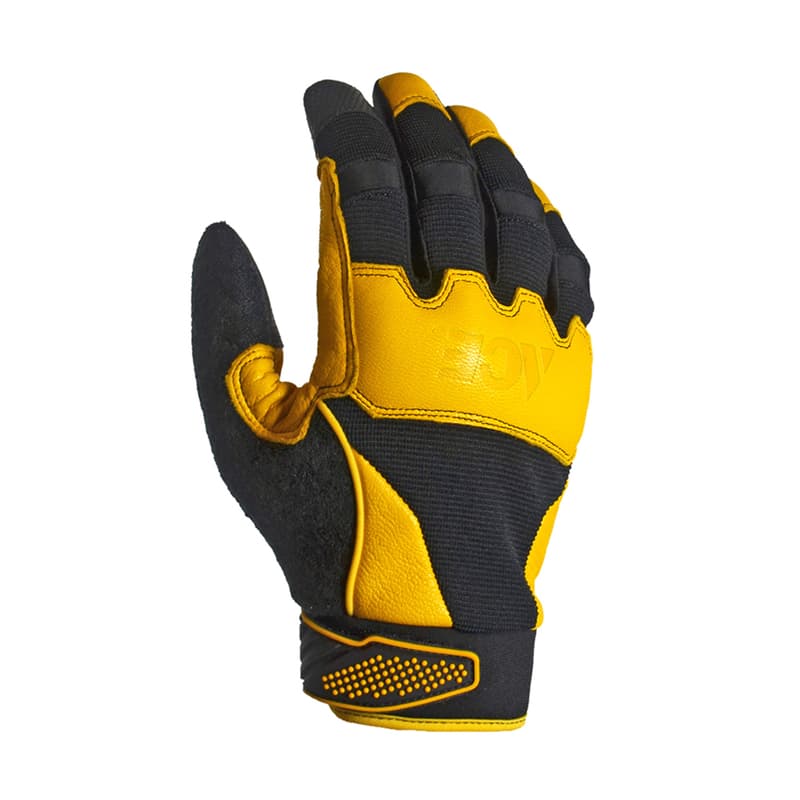 グローブ ACE Ace Men's Indoor/Outdoor Work Gloves Black/Yellow M 1 pair Mfr