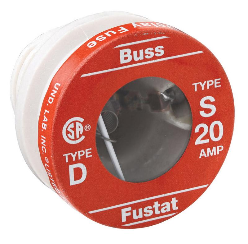 Fuses 0426692 Heavy Duty LowVoltage Tamper Proof Time Delay Plug Fuse, 125 Vac, 20A - 10 kA