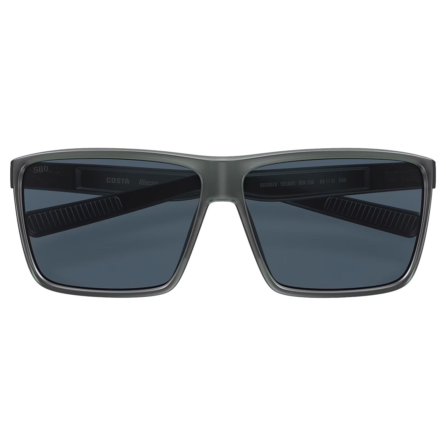 Costa Rincon Sunglasses Crystal Grey Frame Crystal Gray Lens Polarized Blue Light Blocking