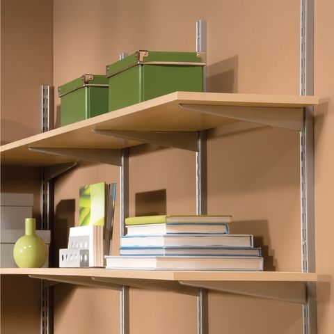 Knape & Vogt 182 Series Silver Steel Heavy Duty Shelf Bracket 16